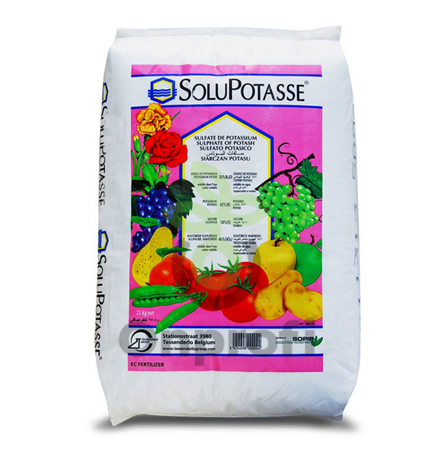 Сульфат калия Солюпоташ (Solupotasse) 25 кг удобрение