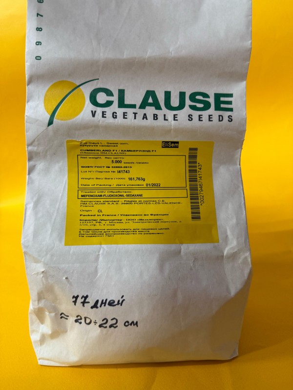 Камберленд F1 5000 штук семена сахарной кукурузы биколор